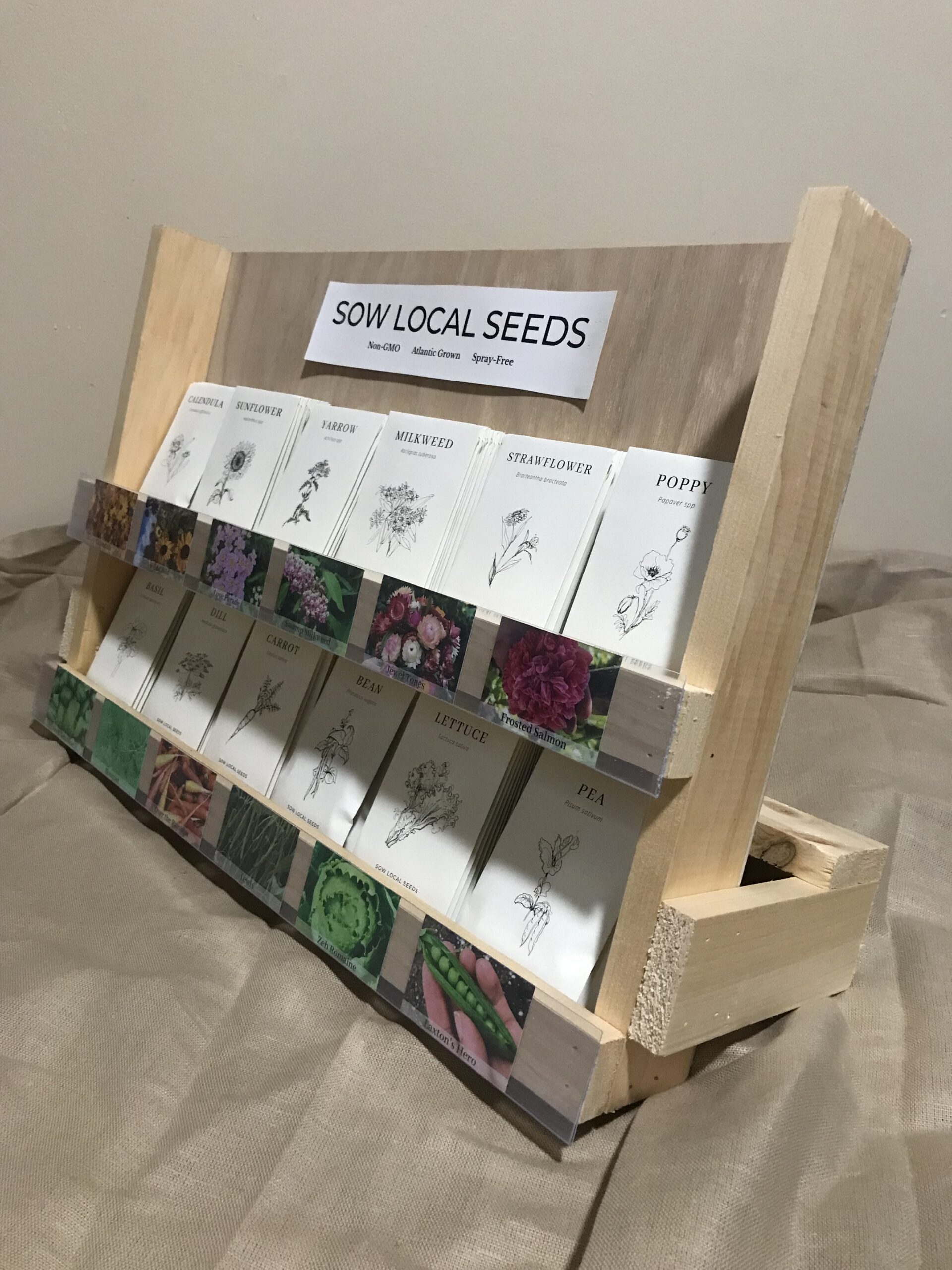 Countertop Seed Rack 72 Packets